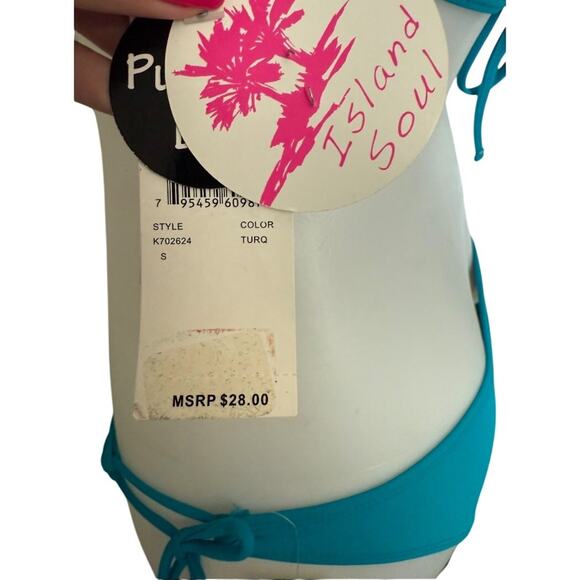 Island Soul Blue Bikini Set – Size S – New with Tags - Picture 3 of 3